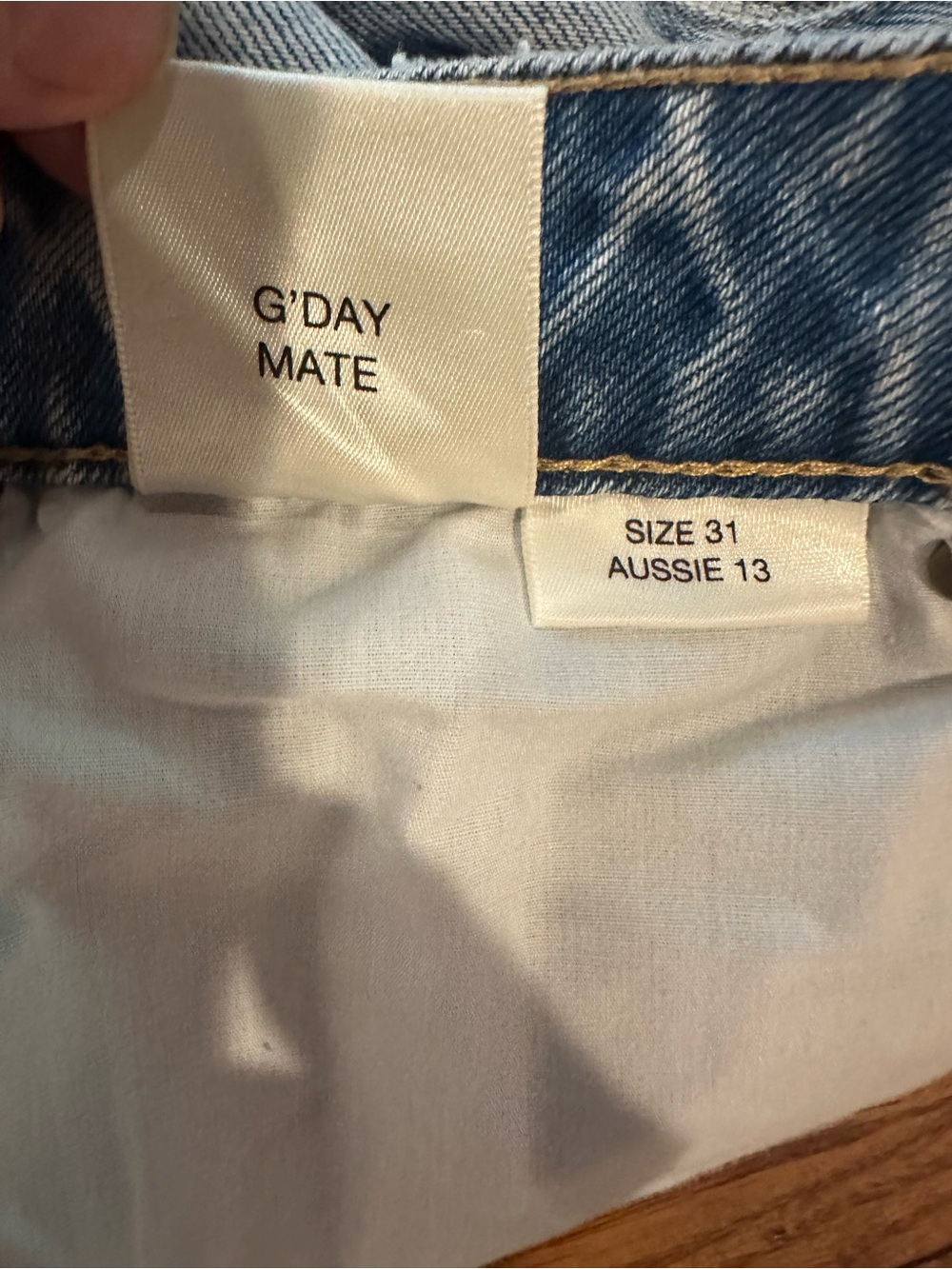 Title:
Rolla’s Mirage High Rise Loose Fit Distressed Denim Shorts Size 31 - Picture 8 of 8